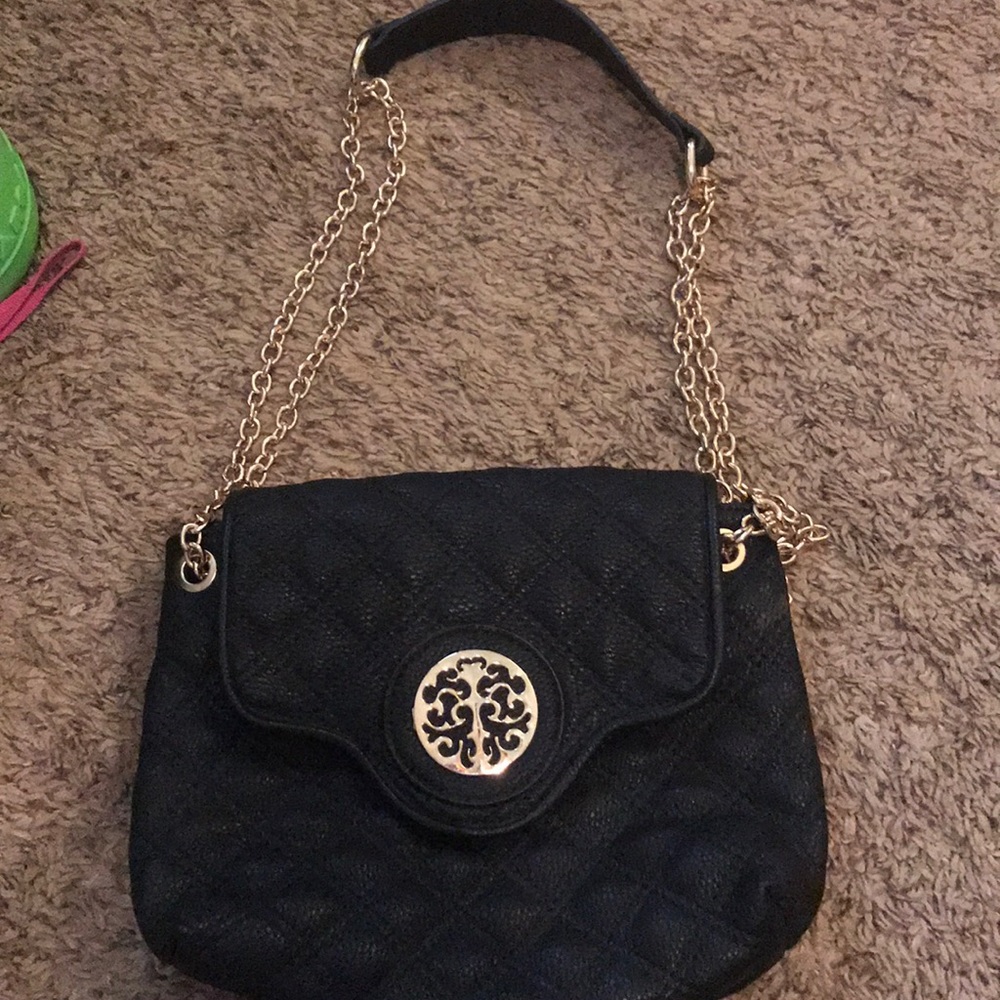 Black mini shoulder bag